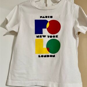 Polo by Ralph Lauren Kids White Tee with Colorful Graphic